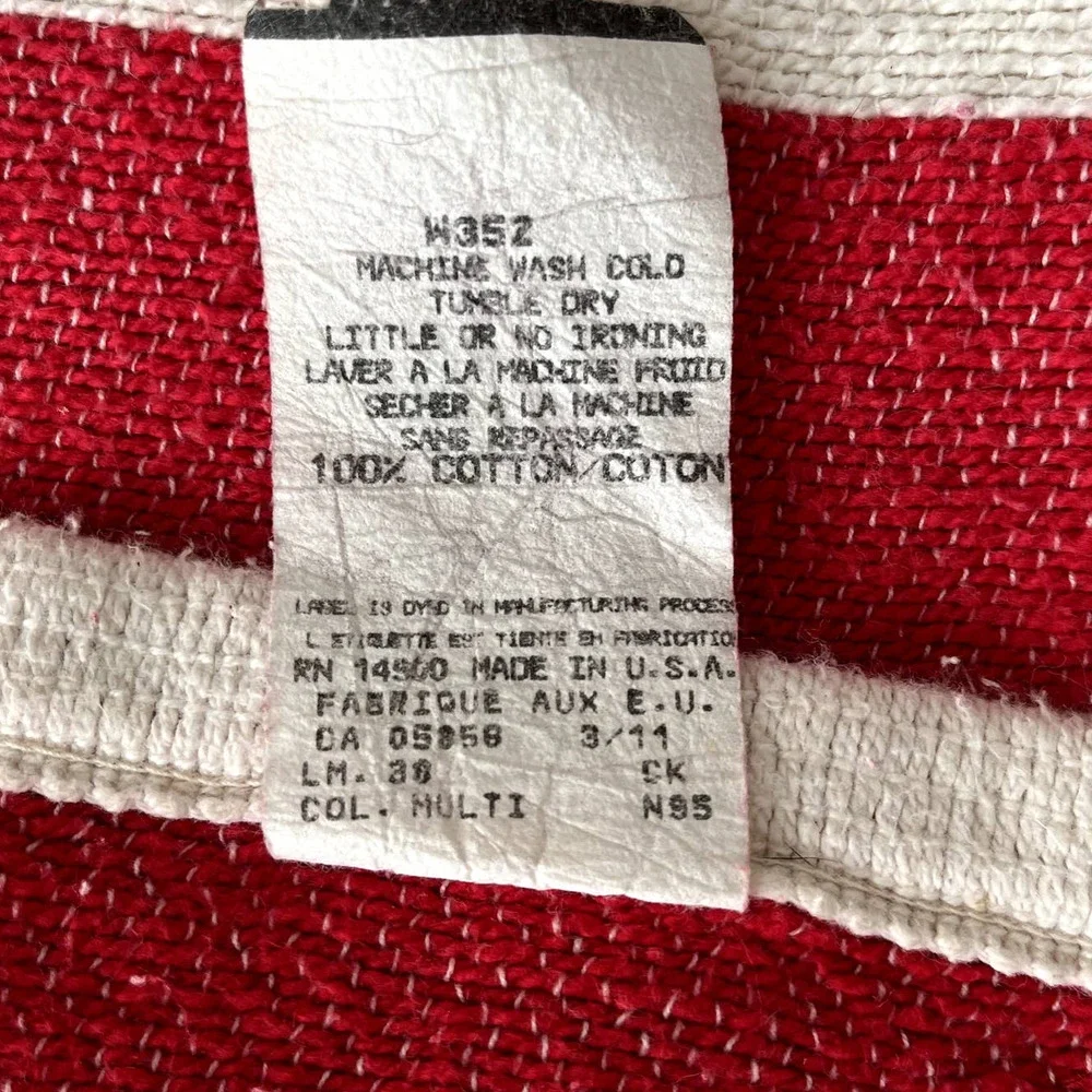 Vintage Stars and Stripes US Flag Cotton Double Sided Throw Blanket 48